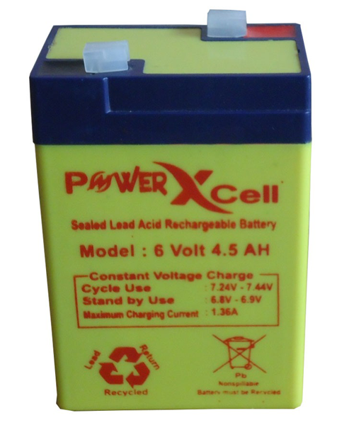 6 Volt 4,5 AH Clip Type