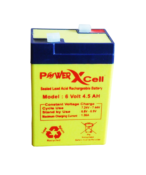 6 Volt 4,5 AH Clip Type