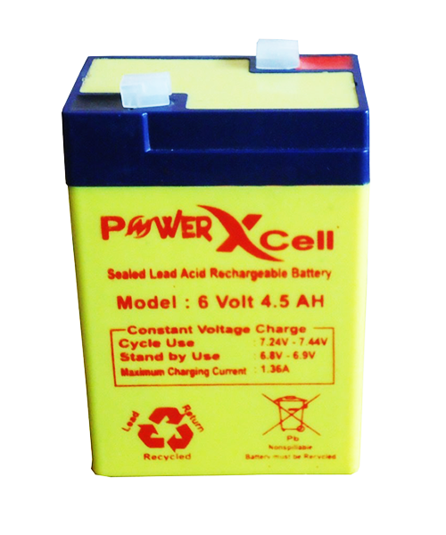 6 Volt 4,5 AH Clip Type